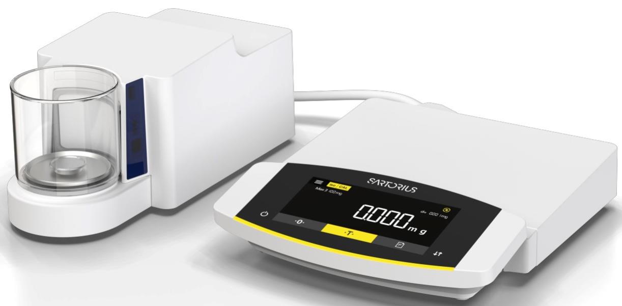 Präzisionswaage – Sartorius Cubis II MCE4202S–2S00–O – Höchstlast 4200 g – Ablesbarkeit 10 mg – Wägefläche 206 x 206 mm – Justierung mit internem Prüfgewicht – Edelstahl–Wägeplatte 