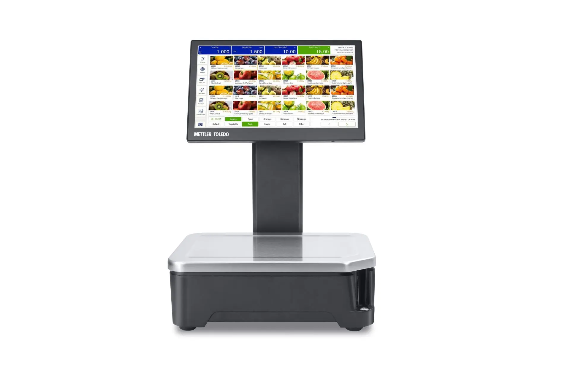Ab Werk geeichte, etiketten- und bondruckende Waage Mettler Toledo bTouch Serie – wahlweise mit Kundendisplay – mit oder ohne TSE