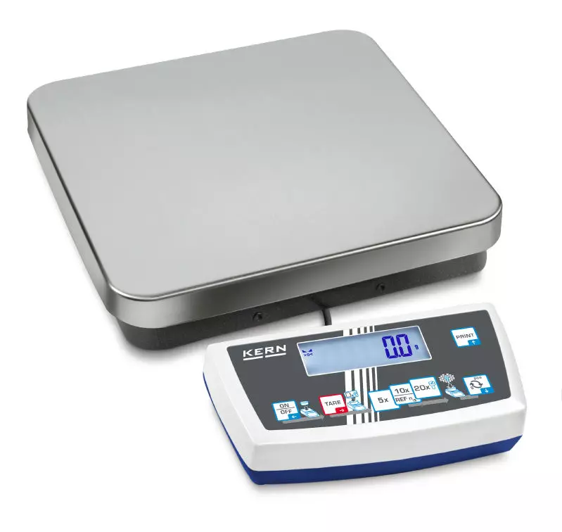 Zählwaage – KERN CDS 60K0.2 – Höchstlast 60000 g – Ablesbarkeit 0,2 g – Wägefläche 500 x 400 mm – Edelstahl