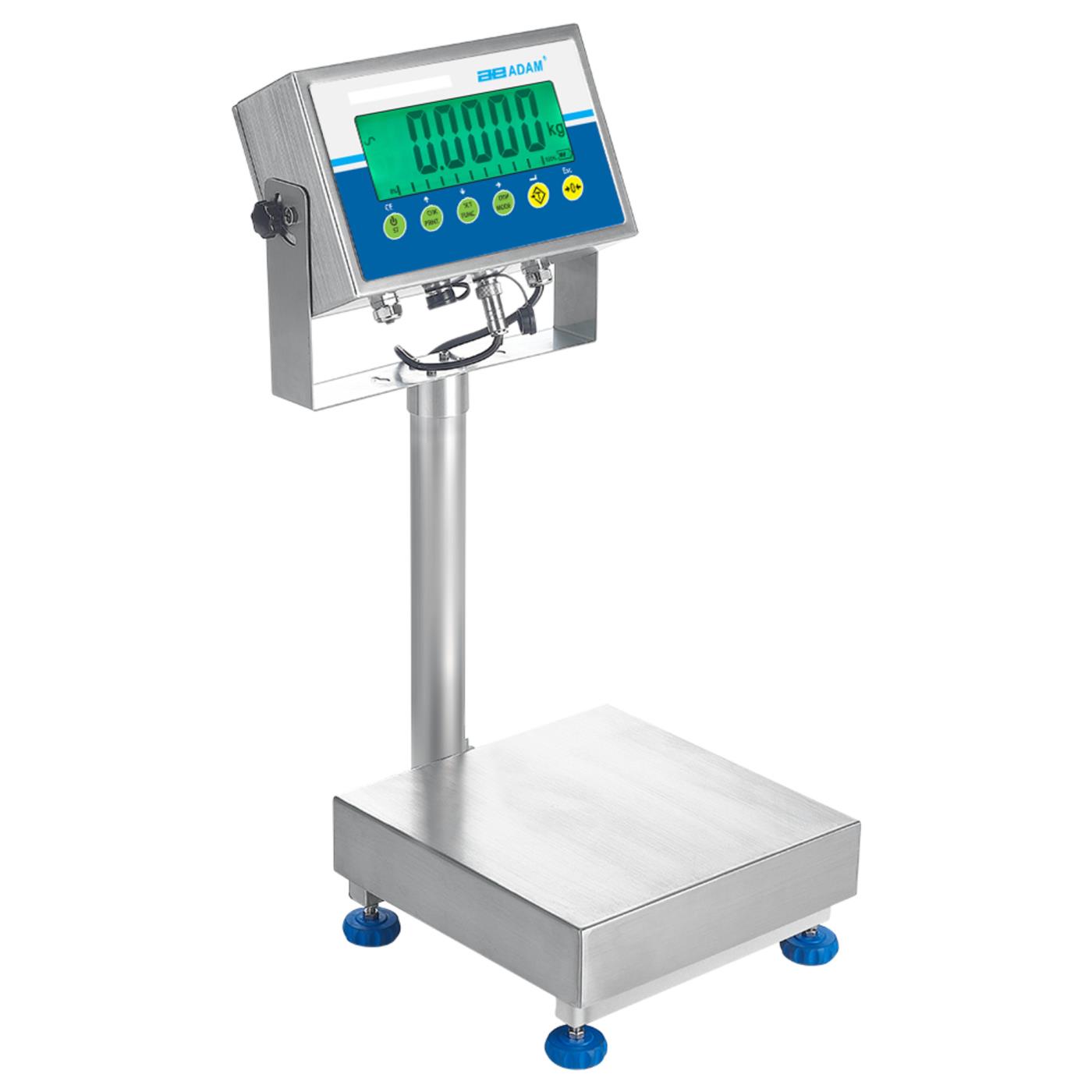 Plattformwaage – ADAM Gladiator GGS 8 – Höchstlast 8 kg – Ablesbarkeit 0,2 g – Wägefläche 250 x 250 mm – Edelstahl