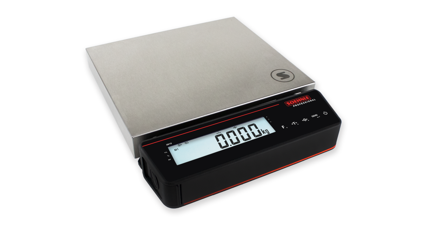 Tischwaage – Soehnle 9160.11.140 – Höchstlast 3 kg – Ablesbarkeit 0,1 g – Wägefläche 310 x 275 mm – Edelstahl