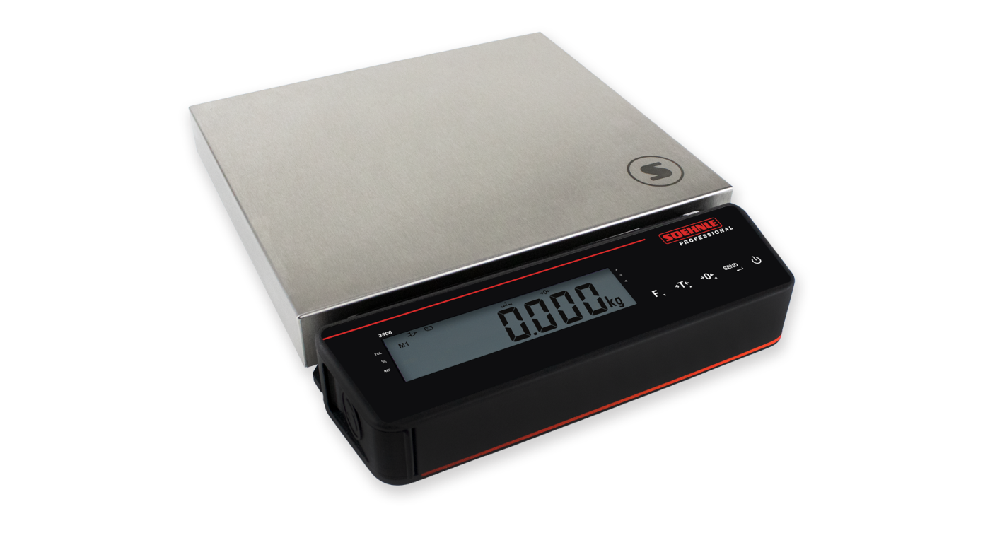 Tischwaage – Soehnle 9150.01.040 – Höchstlast 3 kg – Ablesbarkeit 0,1 g – Wägefläche 310 x 275 mm – Edelstahl
