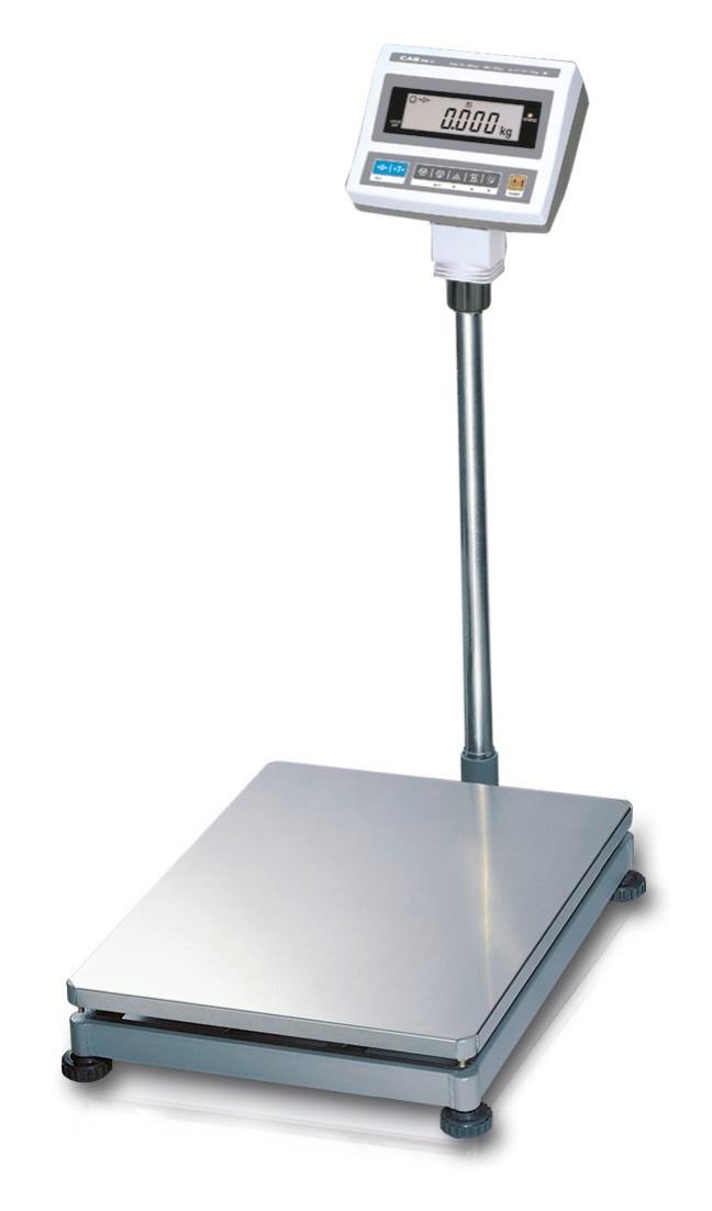 Calibrated platform scale – CAS DB-II – Maximum load 60/150 kg – Readability 20/50 g – Weighing area 570 x 460 mm