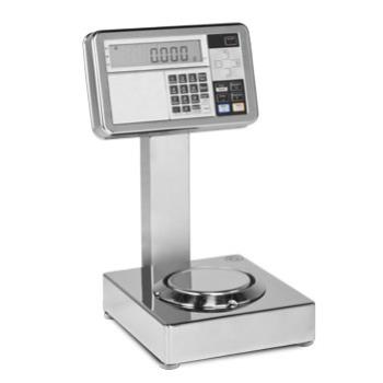 Geeicht lieferbare Tischwaage Dini GEX-FZ620-1G - Höchstlast 0,62 kg - Wägefläche Durchmesser 140 mm - Edelstahl - ATEX
