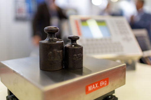 Plattformwaage im Einsatz