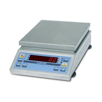 Geeicht lieferbare Präzisionswaage – Dini Argeo TRD12DM – Höchstlast 12 kg – Ablesbarkeit 1 g – Wägefläche 190 x 220 mm – Edelstahl 