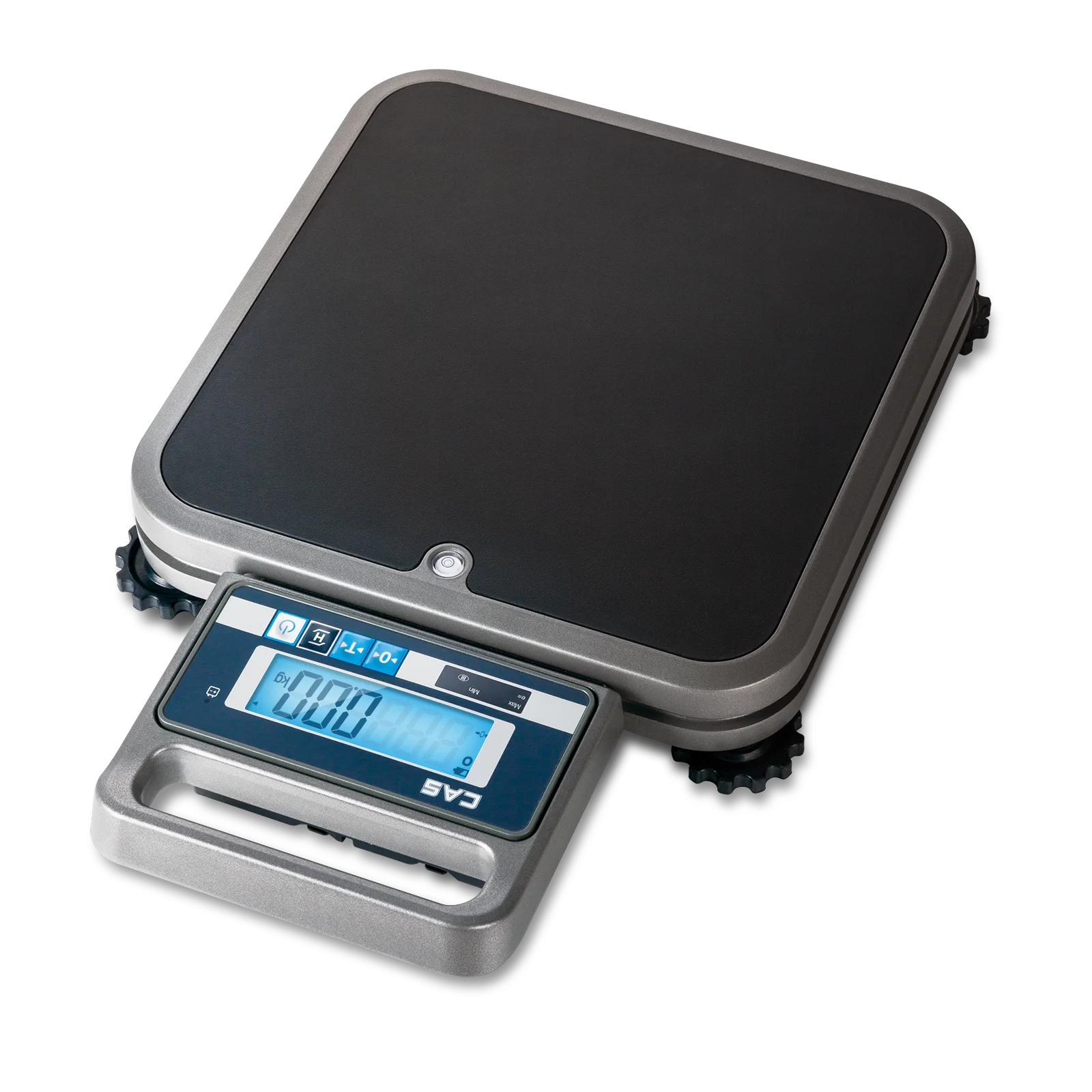 Eichfähige Plattformwaage – CAS PB-II 150 – Höchstlast 150 kg – Ablesbarkeit 20 g – Wägefläche 350 x 350 mm inklusive Bluetooth und USB