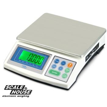 Zählwaage – Dini Argeo NWSH30K – Höchstlast 30 kg – Ablesbarkeit 1 g – Wägefläche 267 x 218 mm – Edelstahl