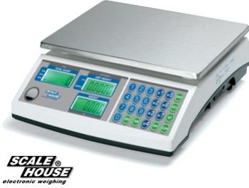 Zählwaage Dini NCL3K - Höchstlast 3 kg - Ablesbarkeit 0,1 g - Wägefläche 335 x 235 mm - Edelstahl