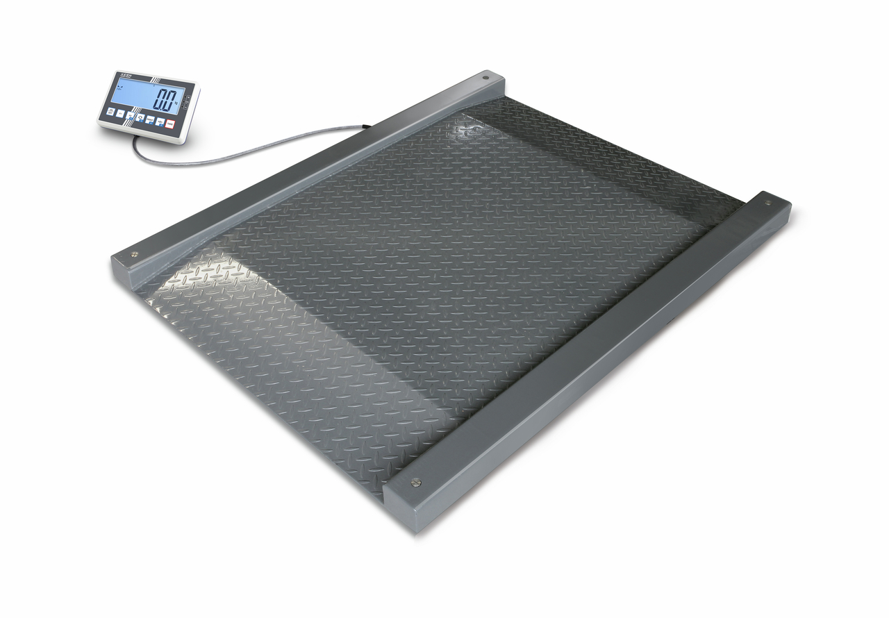 Eichfähige Durchfahrwaage KERN NFC Serie in verschienden Varianten mit unterschiedlichen Plattform Größen erhältlich 