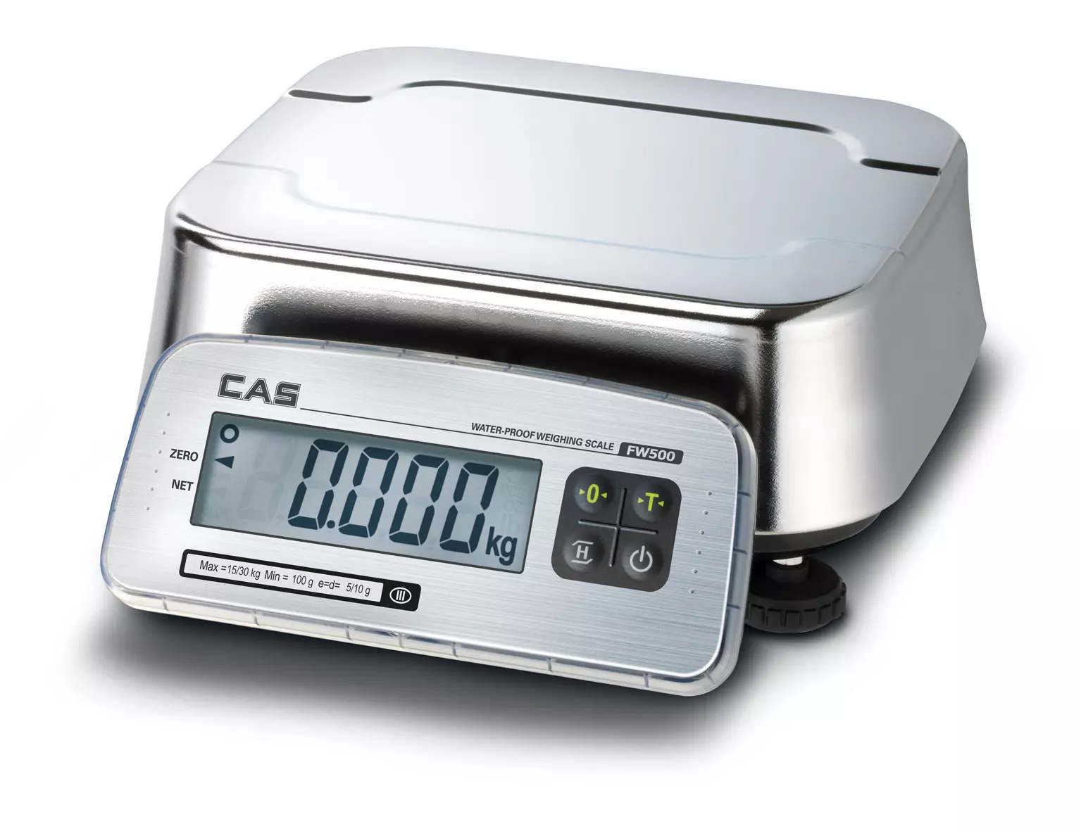 Legal-for-trade food scale CAS FW 500 series – available in 5 variants – weighing surface 247 x 212mm