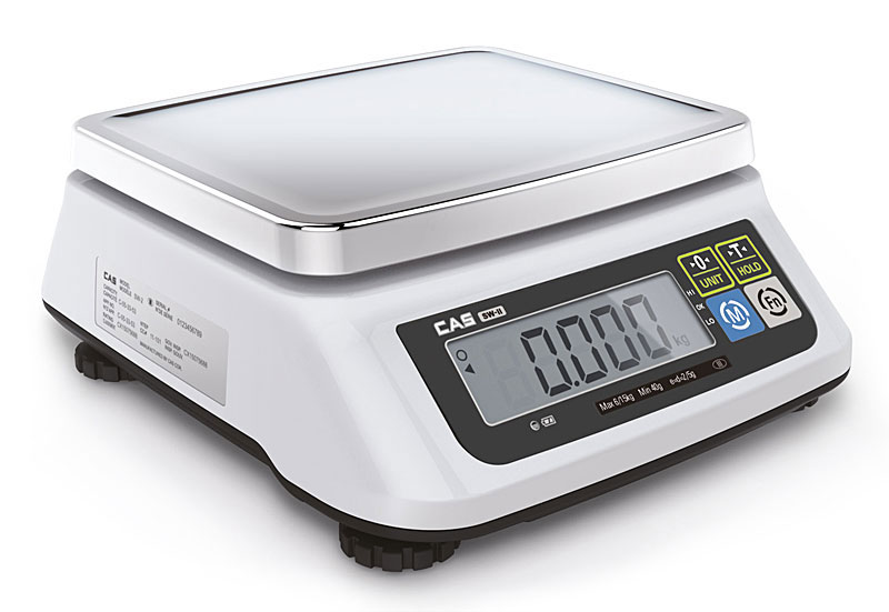 Calibrated checkweigher CAS SW series – available in 4 variants – weighing area 247 x 195mm