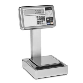 Geeicht lieferbare Tischwaage – Dini Argeo GEX-FZ15000-1G – Höchstlast 15 kg – Wägefläche 190 x 190 mm – Edelstahl – ATEX